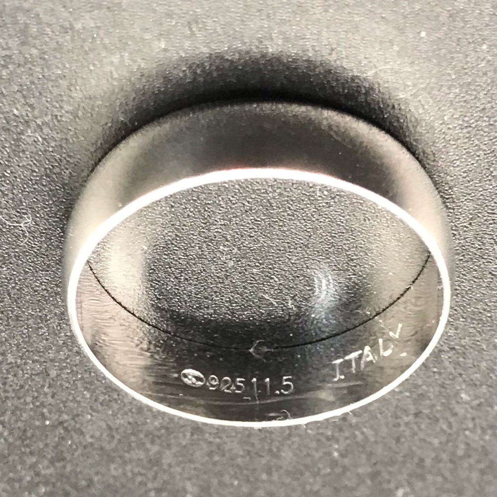 925 Sterling Silver wedding Band Ring size 10 - Picture 7 of 13
